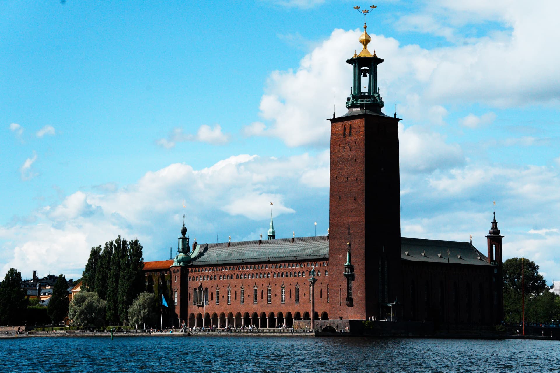 Stockholm City Hall across the water