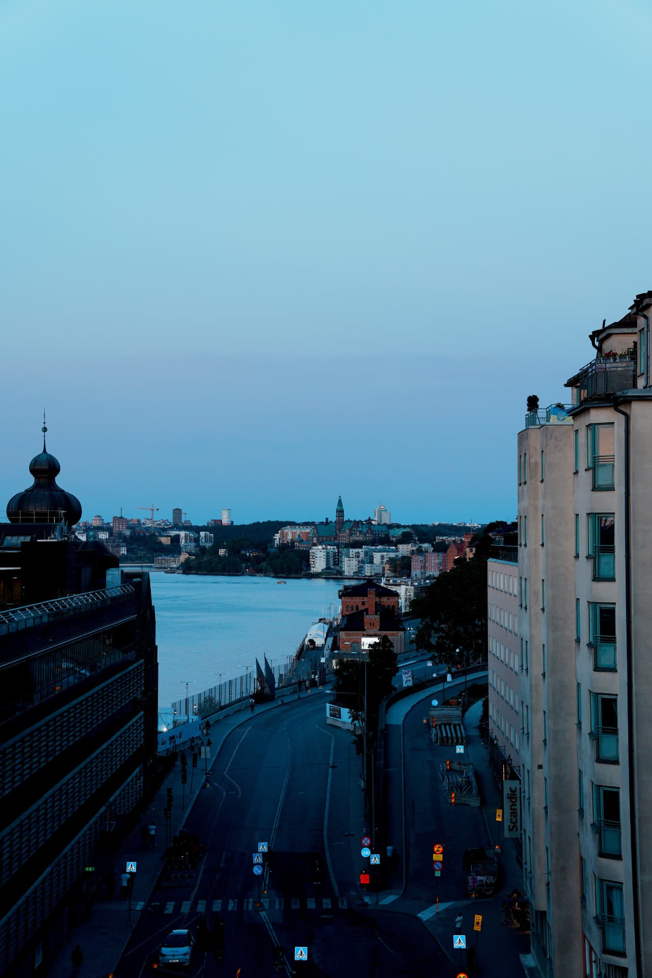 Blue hour over Stockholm